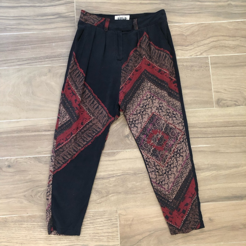 Stone Cold Fox Silk Patterned Pants Size XS/S